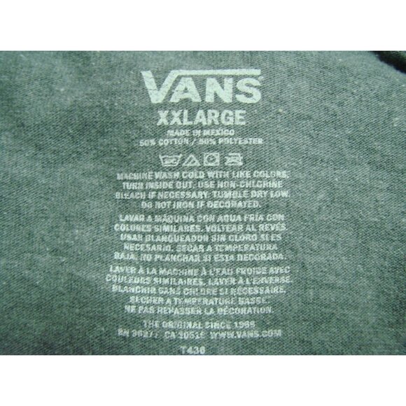 Vans Off the Wall Mens Gray Graphic T-Shirt XXL Tee Skater Boarder Rainbow Vtg - Picture 5 of 7